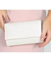 Lola Gold Shimmer Fabric Clutch