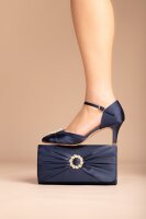 Kitty - Navy Satin